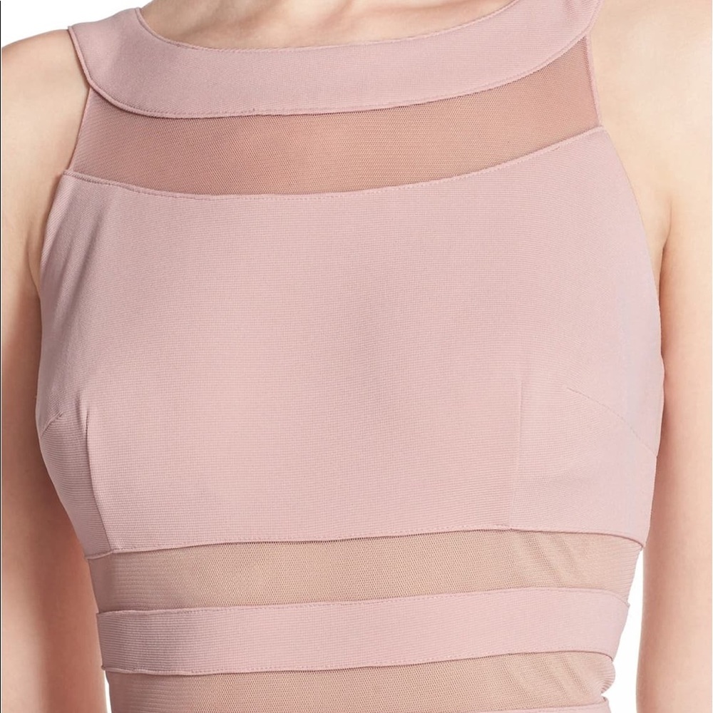 Js Collections - Shadow Stripe Knit Mermaid Gown - image 4